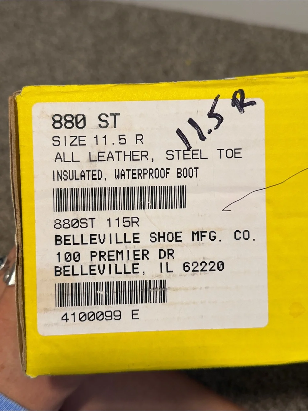 Men's Black Steel Toe Boots